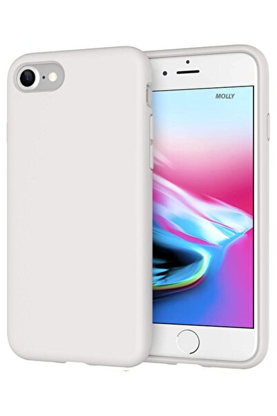 Molly Iphone Se 2020 Uyumlu Kar Beyazı Liquid Pastel Kılıf