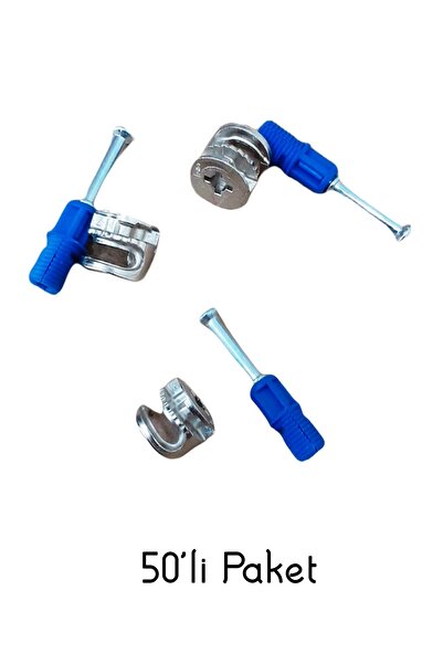 Hettich Minifix (kendinden Dübelli) 50'li Paket / 8 Mm