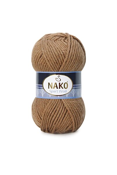 NAKO Sport Wool | Yünlü El Örgü Ipliği | Renk Kodu: 10126 Bronz