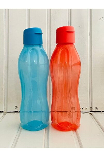 Tupperware 1Lt Double Bottle Set... Blue Coral Color Water Bottle