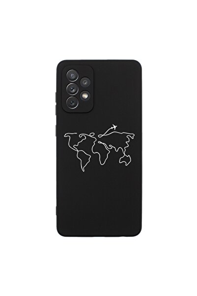 shoptocase حافظة هاتف بنمط خريطة العالم متوافقة مع هاتف Galaxy A52