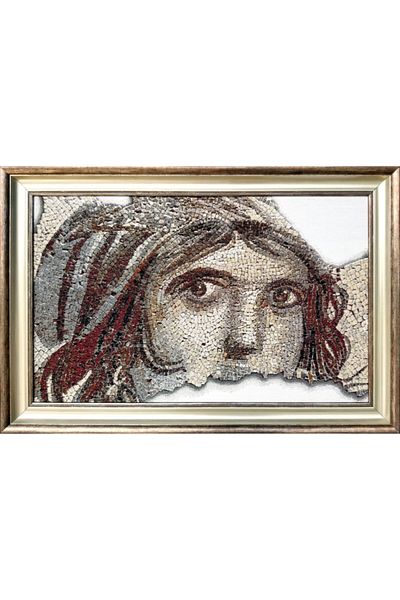 Niva Художествена серия-5 Тъкан гоблен плат-zeugma Мозайка с циганско момиче