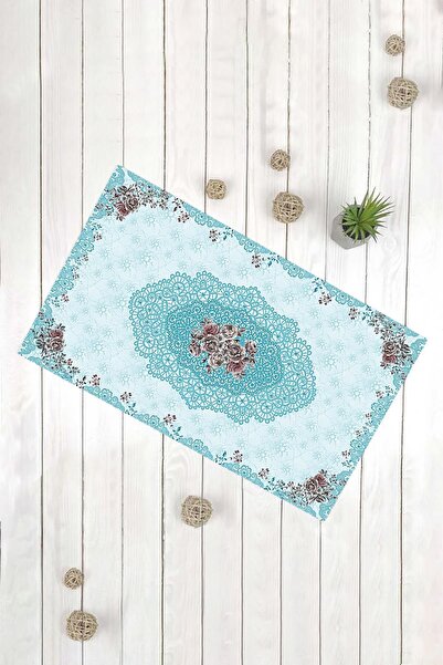 Evsebu Covor model albastru covoraș decorativ multifuncțional pentru ușă