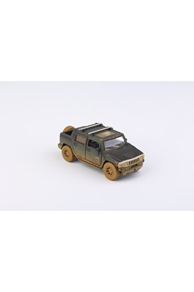 Kinsmart Hummer H2 Çamurlu Çek Bırak Diecast Model Araba