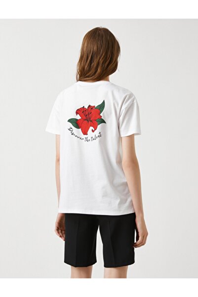 Koton Dámské bavlněné tričko s potiskem