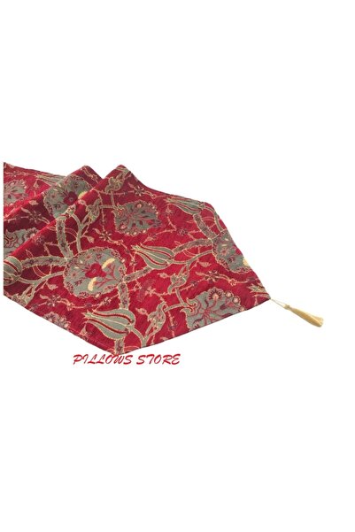 PİLLOWS STORE Lale Desenli Kırmızı Runner 140cm*40cm