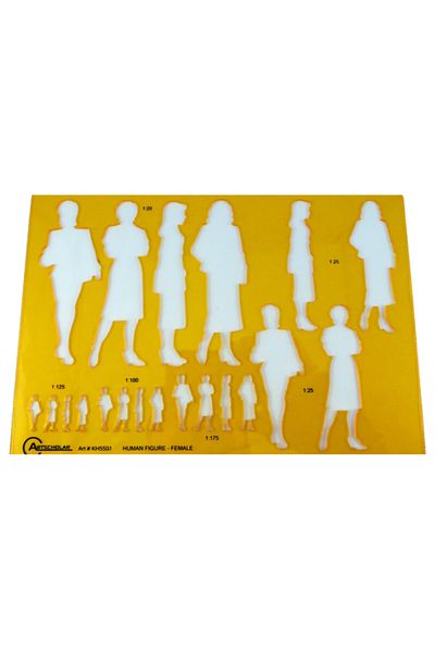 Artscholar Human Figure Template Woman