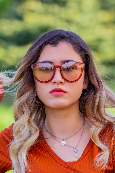 LUNOX Amelia Cream Women's Sunglasses