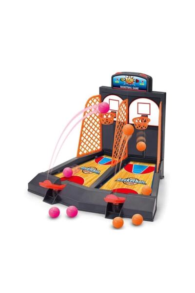Güçlü Oyuncak Finger Basketball Game Double Crucible for 2 People