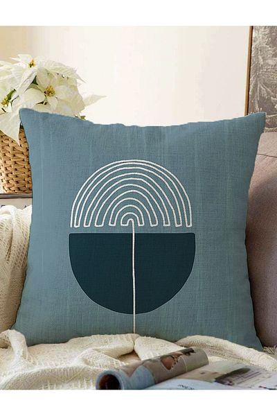 Realhomes Stil abstract Onedraw Desen Imprimat digital Decorativ Raschel Tricotat Husa de perna