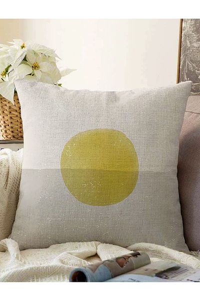 Realhomes Sun & Moon Desen artistic Imprimat digital Decorativ Raschel tricotat Husă de pernă