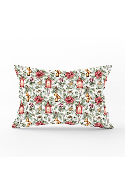 Realhomes Şamdan Tasarımlı Yılbaşı Konseptli Dijital Baskılı Dekoratif Dikdör...