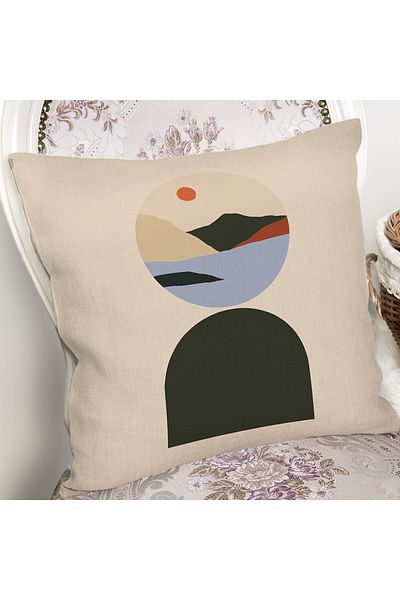 Realhomes Retro Sunset Named Study Ειδικού Σχεδιασμού Ψηφιακή τυπωμένη διακοσμητική μαξιλαροθήκη ριχτάρι