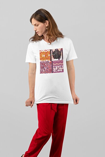 ErTaPassage Γυναικείο μπλουζάκι White Art με τύπωμα - T6762161