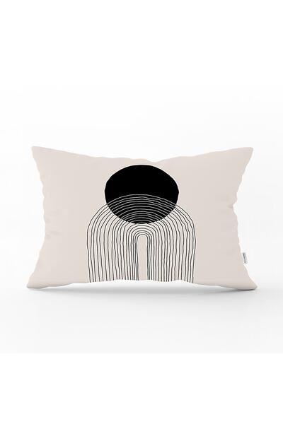 Realhomes Husă de pernă dreptunghiulară modernă imprimată digital cu desen On...