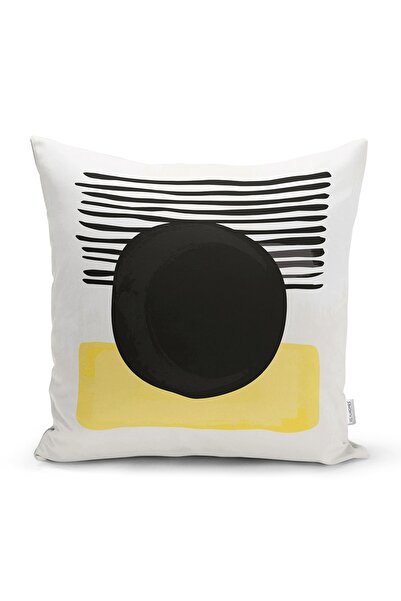 Realhomes غطاء وسادة مزخرف مطبوع رقميًا بتصميم تجريدي مع رسم Onedraw