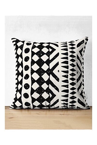 Realhomes Black and White Scandinavian Pattern Designed Digital Printed Decor...