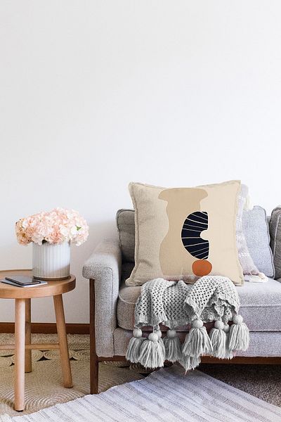 Realhomes Ψηφιακή τυπωμένη μοντέρνα Raschel πλεκτή μαξιλαροθήκη με σχέδιο Boho Special Design