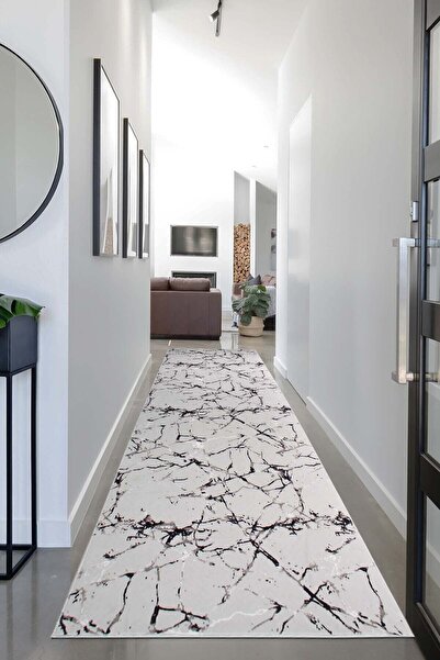 MODANOİVA Kaymaz Dot Taban Yıkanabilir Yolluk