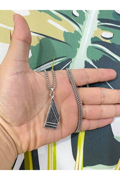 Herşey Nota Zither Steel Instrument Music Necklace