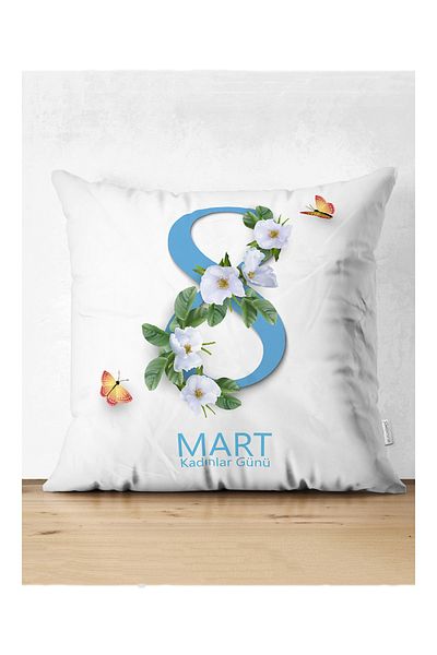 Realhomes Design special, design floral, imprimat digital, husă de pernă modernă din piele de căprioară