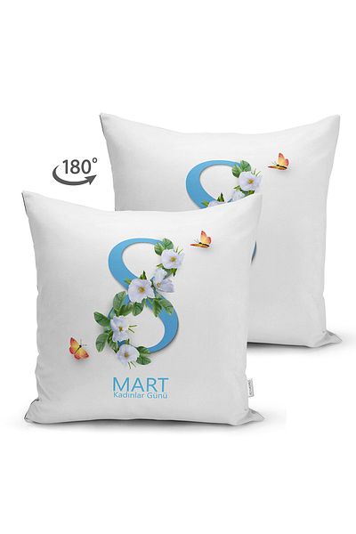 Realhomes Design special, design floral, imprimat digital, husă de pernă modernă din piele de căprioară
