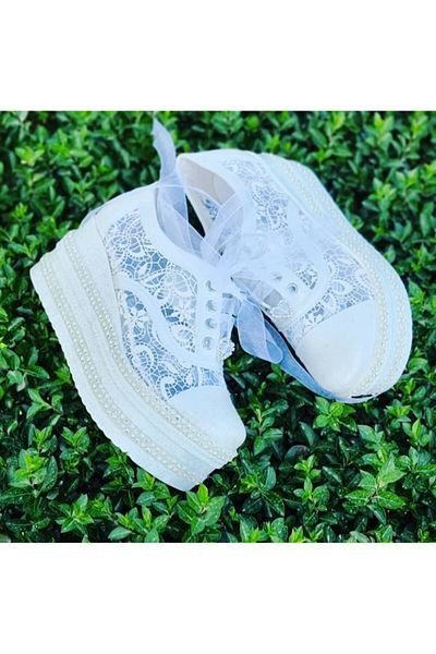 Ayakkabı Tutkusu Stilo ® Bridal Shoes Wedge Heel Very Comfortable Fit