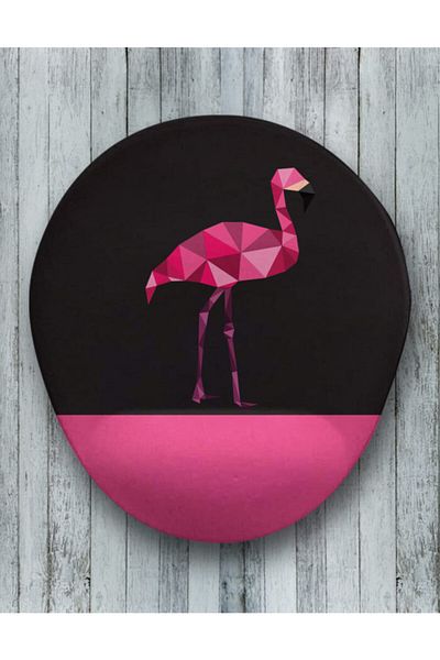 Onartem Flamingo Oval Mouse Mat με υποστήριξη καρπού