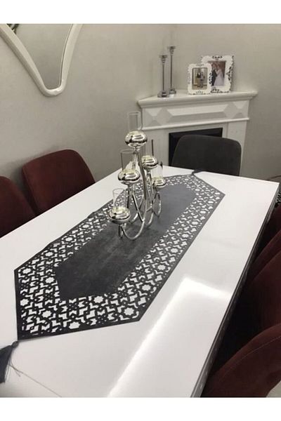 NURHAN HOME COLLECTION Seljuk Model Smoke Color pentru cârpă de masă