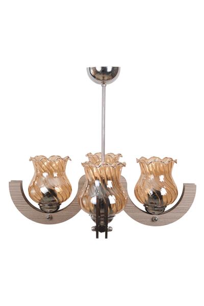 Vedemo Orbit 4'lü Rustik Ahşap Avize