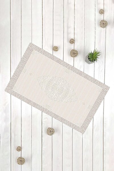 Evsebu Διακοσμητικό χαλάκι πόρτας πολλαπλών χρήσεων σε μπεζ κλασικό σχέδιο