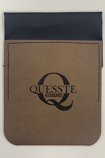 Quesste Accessory Ανδρικό μαύρο μαντήλι με πτυσσόμενο μοντέλο τσέπης