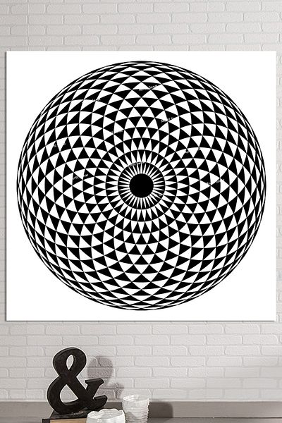 Morfil Sanat Atölyesi Floarea vieții Geometrie sacră Sri Yantra Canvas Print