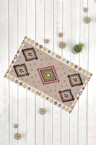 Evsebu Διακοσμητικό χαλάκι πόρτας πολλαπλών χρήσεων με κορνίζα Plus Motif