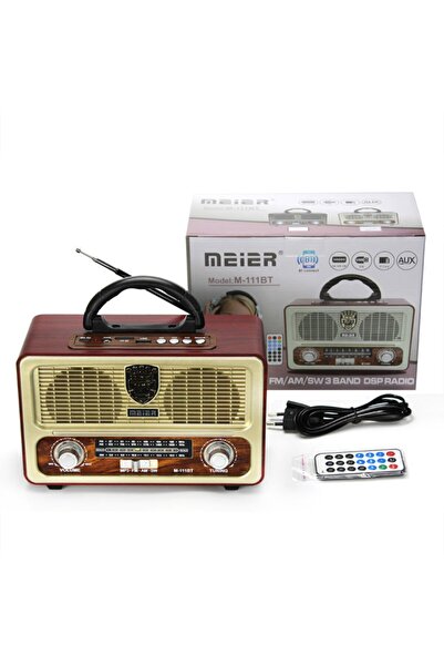 SIGHTZER Yeni Model Meier 111-bt Şarjlı Nostaljik Radyo Usb/sd/mp3/bluetooth