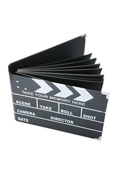 Çokuygunuz Siyah Sayfalı Klaket Tasarımlı Yaprak Fotoğraf Albümü Anı Defteri