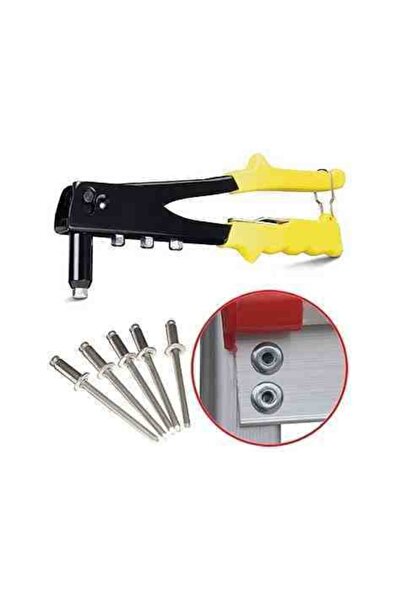 Çokuygunuz Elle Sıkmalı 4 Başlı Profesyonel Perçin Tabancası El Aleti