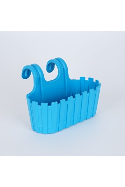 Genel Markalar Akasya Çift Askılı Saksı, 30 Cm Renkli Çit Balkon Saksı, 6 Ren...