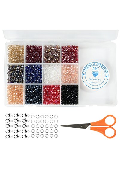 Prestij Boncuk Aren Son Moda 6mm Kristal Boncuk Takı Yapım Malzemeleri Ekonom...