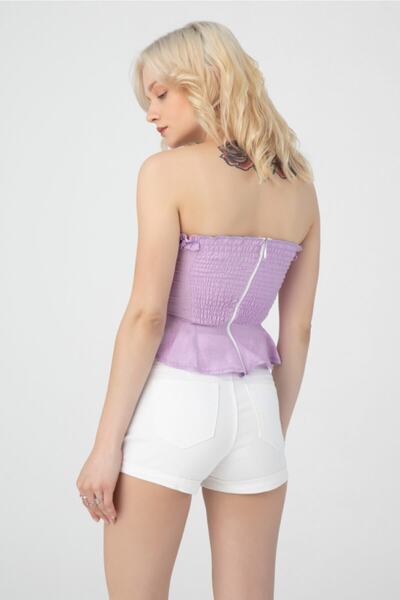 BERFUĞ KIRAN Sırt Lastikli Önü Bağlamalı Büstiyer