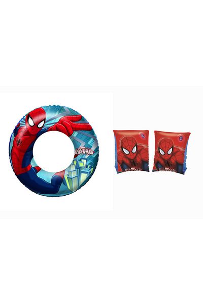 BESTWAY Co-98003-1 Licensed Spiderman Pool Sea Bagel Sleeve Set Set of 2