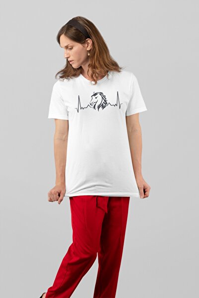 ErTaPassage Γυναικείο μπλουζάκι White Heart με τύπωμα - T6275650