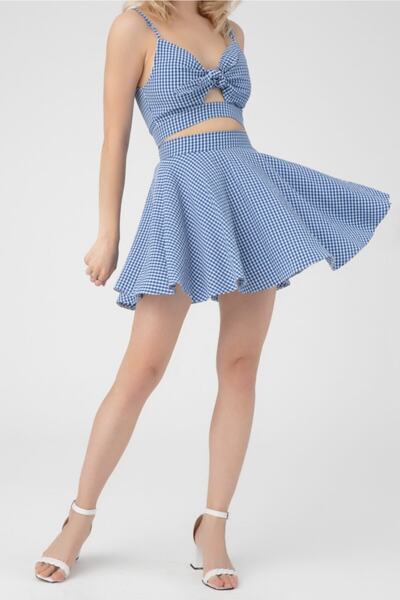 BERFUĞ KIRAN Volanlı Pötikare Etek