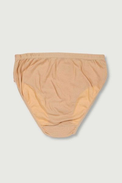 A&K ZÜMRA Women's Cotton Ribbed Bato Panties Skin Single Pack