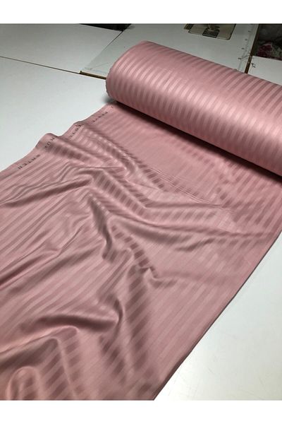FAAL King Size, Striped Cotton Satin Sheet And Pillowcase