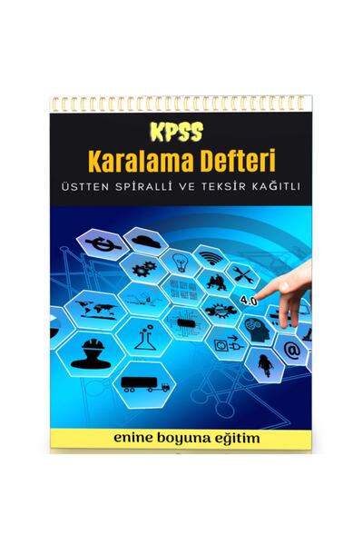 Enine Boyuna Eğitim Spiral Scrapbook - Kpss (Texir Paper)
