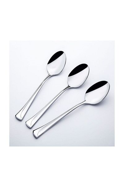 Nehir Maxi Simple 12 Piece Dessert Spoon Set