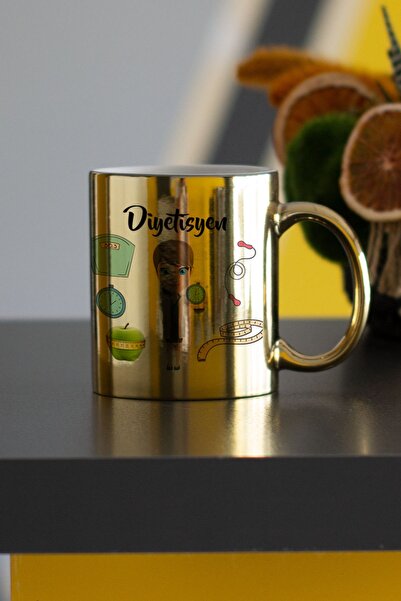 Hediyelen Diyetisyen Gold Kupa Bardak