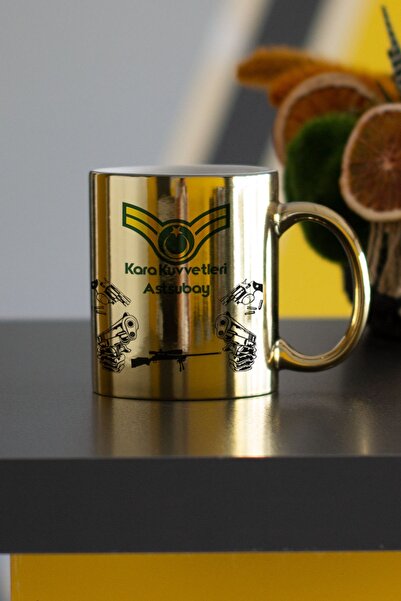 Hediyelen Kara Kuvvetleri Astsubay Gold Kupa Bardak