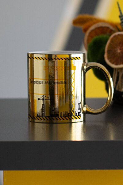 Hediyelen Inşaat Mühendisi Gold Kupa Bardak
